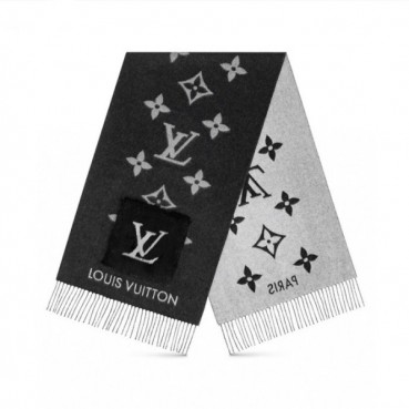 루이비통 여성 블랙 머플러 - Louis vuitton Womens Black Muffler 