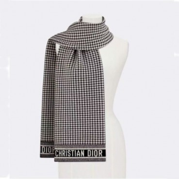 디올 남성 블랙 머플러 - Dior Mens Black Muffler 