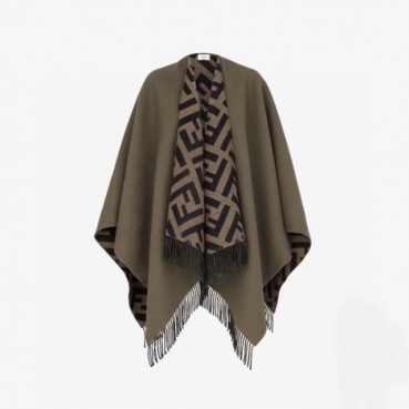 펜디 여성 카키 판쵸 - Fendi Womens Khaki Pancho 