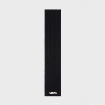셀린느 남/녀 블랙 머플러 - Celine Unisex Black Muffler 