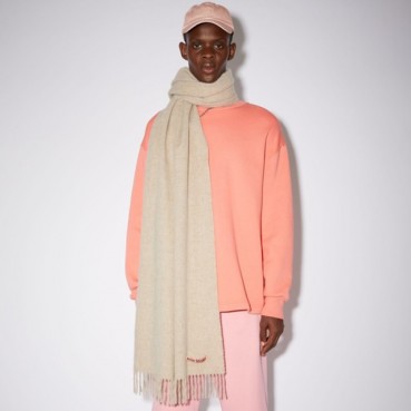 아크네 남/녀 베이지 머플러 - Acne Unisex Beige Muffler 
