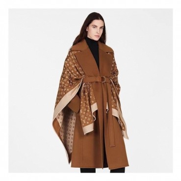 루이비통 여성 카멜 판쵸 - Louis vuitton Womens Camel Pancho 