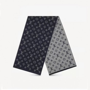루이비통 남/녀 블랙 머플러 - Louis vuitton Unisex Black Muffler 