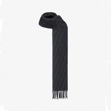 펜디 남/녀 블랙 머플러 - Fendi Unisex Black Muffler 