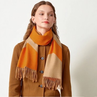 에르메스 여성 오렌지 머플러 - Hermes Womens Orange Muffler 