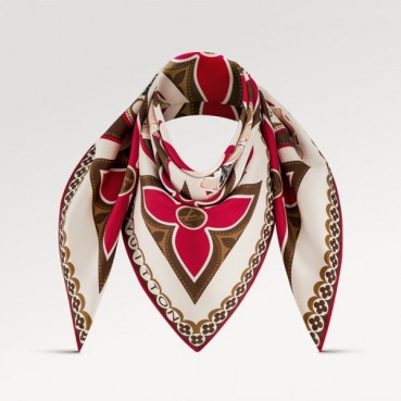 루이비통 여성 레드 스카프 - Louis vuitton Womens Red Scarf 