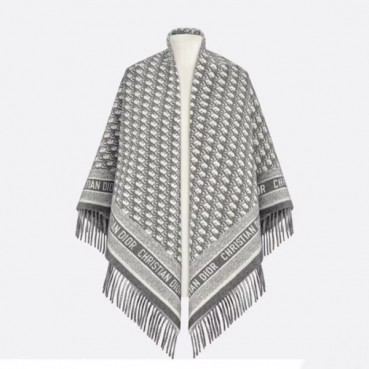 디올 남/녀 오블리크 그레이 머플러 - Dior Unisex Gray Muffler 