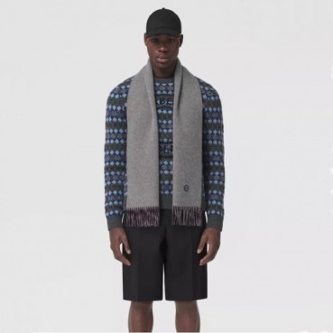 버버리 남성 그레이 머플러 - Burberry Mens Gray Muffler 