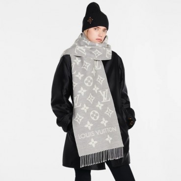 루이비통 남/녀 그레이 머플러 - Louis vuitton Unisex Gray Muffler 
