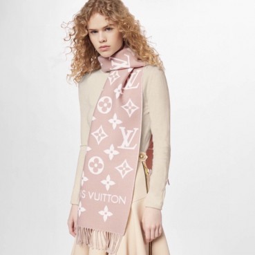 루이비통 남/녀 핑크 머플러 - Louis vuitton Unisex Pink Muffler 