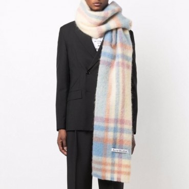아크네 남/녀 블루 머플러 - Acne Unisex Blue Muffler 
