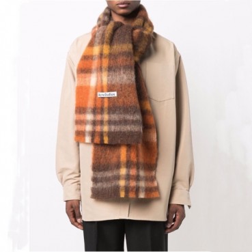 아크네 남/녀 브라운 머플러 - Acne Unisex Brown Muffler 