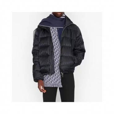 디올 남성 네이비 양면 머플러 - Dior Mens Navy Muffler 
