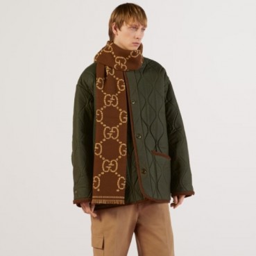 구찌 남성 카멜 머플러 - Gucci Mens Camel Muffler 