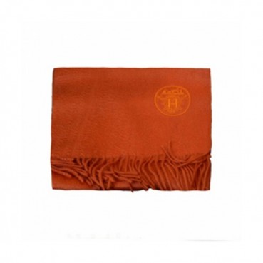 [에르메스] 케시미어 남여공용 오랜지스카프 he0008w - Hermes Cassimere Orange Scarf