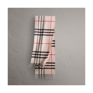 [버버리] 클래식 체크 캐시미어 남여공용 아이보리 스카프 bu0017w - Burberry Classic Check Cashmere Ivory Scarf