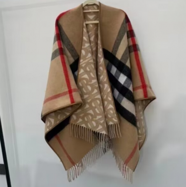 [버버리] 울 캐시미어 블렌드 후디드 판초 40210591 베이지 bu0002w - Wool Cashmere Blend Hooded Poncho