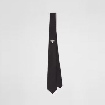 프라다 남성 리나일론 넥타이 - Prada Mens Black Necktie 