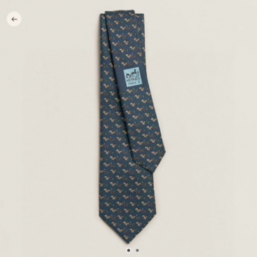 Hermes Mens Necktie Navy -에르메스 남성용 넥타이 HE0006
