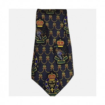 MCM  MENS  NECKTIE  NAVY  -  엠씨엠 남성용 넥타이 네이비