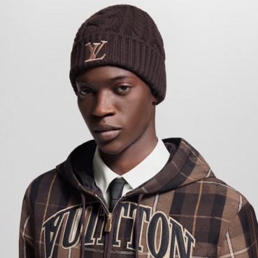 루이비통 남/녀 온리 LV 미니 케이블 비니 - Louis vuitton Unisex Only LV Mini Cable Beanie 