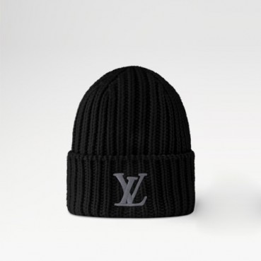 루이비통 여성 블랙 비니 - Louis vuitton Womens Black Beanie 