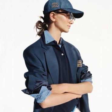 미우미우 여성 데님 볼캡 - Miumiu Womens Denim Ballcap 