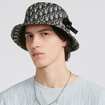 디올 남/녀 오블리크 벙거지 - Dior Unisex Oblique Bucket Hat 