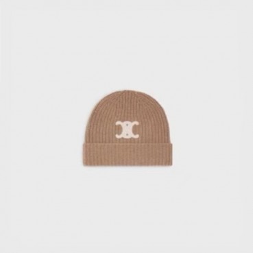셀리느 남/녀 카멜 비니&머플러 셋트 - Celine Unisex Camel Beanie 