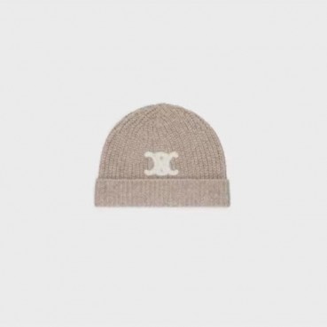 셀리느 남/녀 카멜 비니 - Celine Unisex Beige Beanie 
