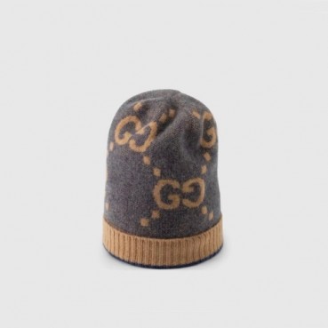 구찌 남/녀 그레이 비니 - Gucci Unisex Gray Beanie 