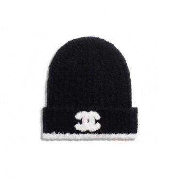 샤넬 남/녀 블랙 비니 - Chanel Unisex Black Beanie 
