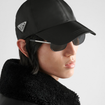 프라다 남/녀 블랙 볼캡 - Prada Unisex Black Ballcap 