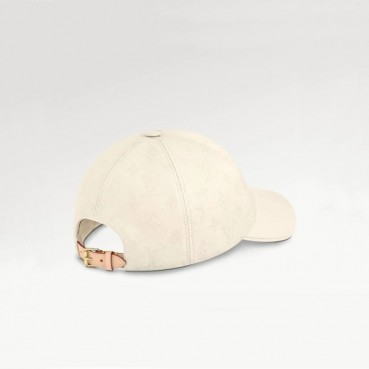 루이비통 남/녀 화이트 볼캡 - Louis vuitton Unisex White Ballcap 