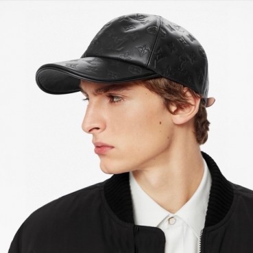 루이비통 남/녀 블랙 볼캡 - Louis vuitton Unisex Black Ballcap 