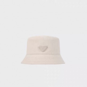 프라다 남/녀 화이트 벙거지 - Prada Unisex White Headgear 