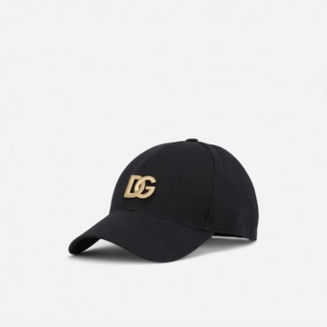돌체앤가바나 남/녀 블랙 캡 - Dolce&Gabbana Unisex Black Cap 