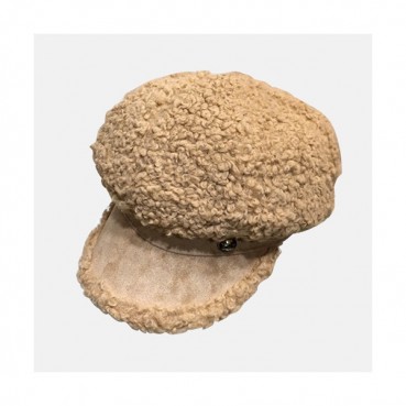 Chanel 2019 Ladies Lambs Wool Cap - 샤넬 2019 여성용 램스울 모자 CHAM0125, 카멜