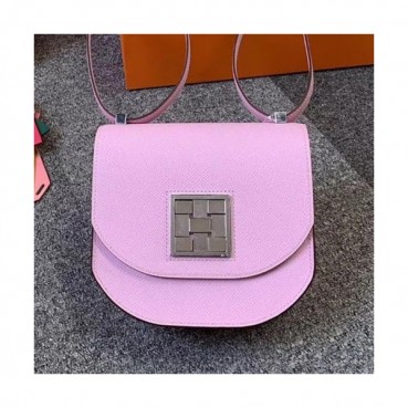 Hermes 2019 Mosaic Epsom Leather Mini Shoulder Bag - 에르메스 2019 모자이크 엡송 레더 여성용 미니 숄더백 HERB0805, 연퍼플핑크(은장)