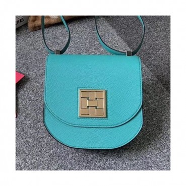 Hermes 2019 Mosaic Epsom Leather Mini Shoulder Bag - 에르메스 2019 모자이크 엡송 레더 여성용 미니 숄더백 HERB0796, 민트(금장)