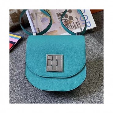 Hermes 2019 Mosaic Epsom Leather Mini Shoulder Bag - 에르메스 2019 모자이크 엡송 레더 여성용 미니 숄더백 HERB0795, 민트(은장)