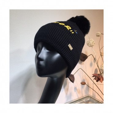 Dior 2019 Ladies Knit Cap - 디올 2019 여성용 니트 모자 DIOM0023, 블랙