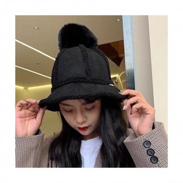 Chanel 2019 Ladies Lambs Wool Cap - 샤넬 2019 여성용 램스울 모자 CHAM0105, 블랙