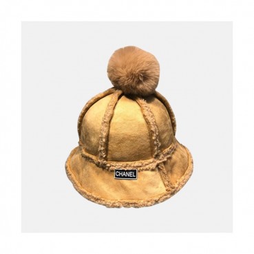 Chanel 2019 Ladies Lambs Wool Cap - 샤넬 2019 여성용 램스울 모자 CHAM0103, 카멜