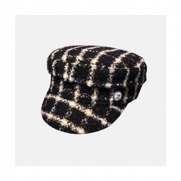 Chanel 2019 Ladies Tweed Cap - 샤넬 2019 여성용 트위드 모자 CHAM0100, 블랙