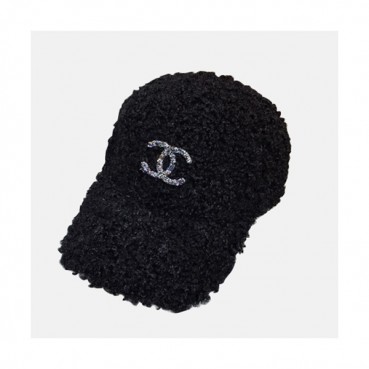 Chanel 2019 Ladies Lambs Wool Cap - 샤넬 2019 여성용 램스울 모자 CHAM0089, 블랙