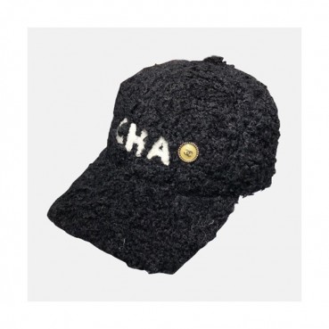 Chanel 2019 Ladies Lambs Wool Cap - 샤넬 2019 여성용 램스울 모자 CHAM0084, 블랙