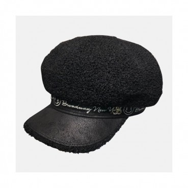 Chanel 2019 Ladies Lambs Wool Cap - 샤넬 2019 여성용 램스울 모자 CHAM0081, 블랙