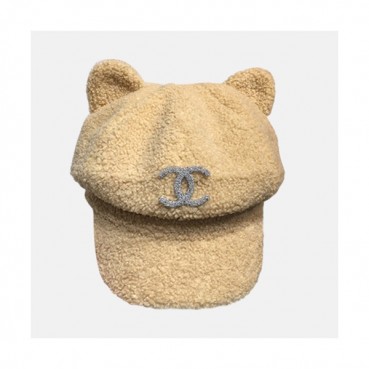 Chanel 2019 Ladies Lambs Wool Cap - 샤넬 2019 여성용 램스울 모자 CHAM0080, 베이지
