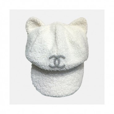 Chanel 2019 Ladies Lambs Wool Cap - 샤넬 2019 여성용 램스울 모자 CHAM0078, 화이트